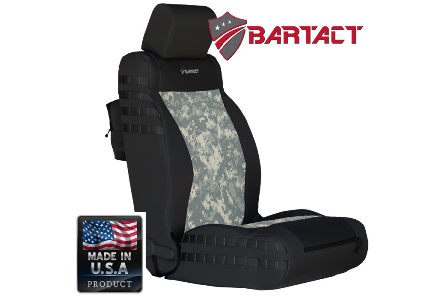 Bartact Milspec Supreme Front Seat Covers Black Outer Pair
